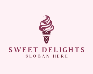 Sweet Ice Cream Dessert logo design