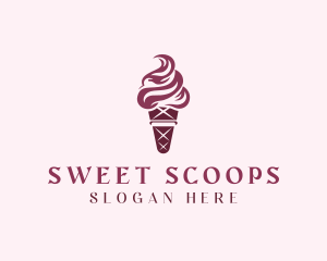 Gelato - Sweet Ice Cream Dessert logo design