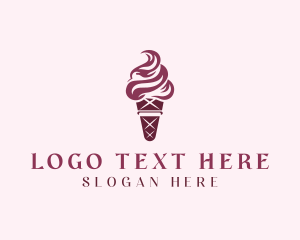 Creamery - Sweet Ice Cream Dessert logo design