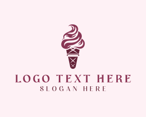 Sweet Ice Cream Dessert Logo