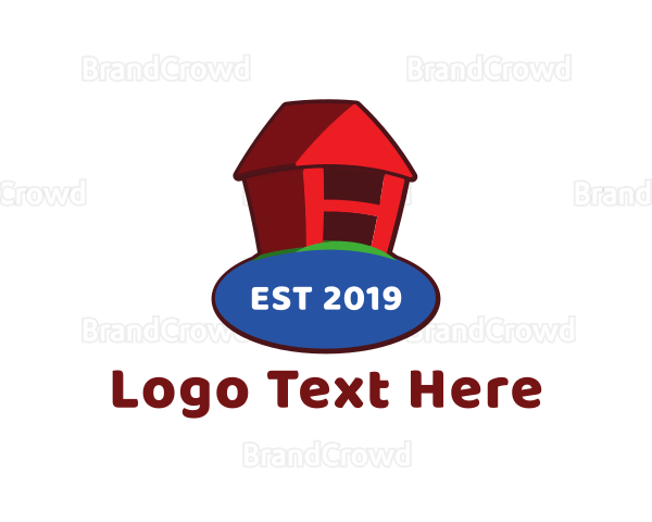 Home Planet Cartoon Illustration Logo