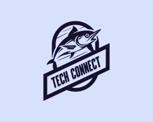 Fishery - Fish Marlin Fishing logo design