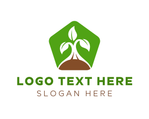 Sa - Green Organic Plant logo design