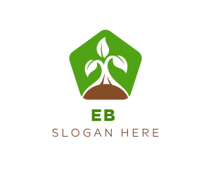 Green Organic Plant Logo