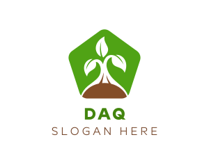 Green Organic Plant Logo