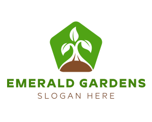 Green Organic Plant logo design