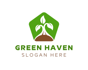 Green Organic Plant logo design