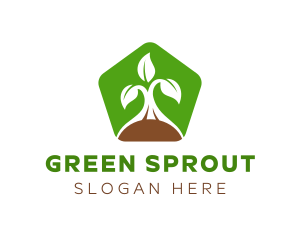 Green Organic Plant logo design