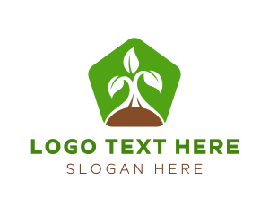 Sustainability - Green Organic Plant logo design