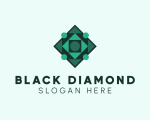 Geometric Diamond Pattern logo design