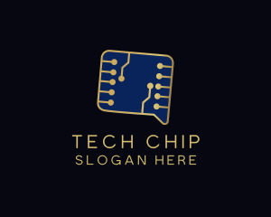 Microchip - Microchip Tech Chat Bubble logo design