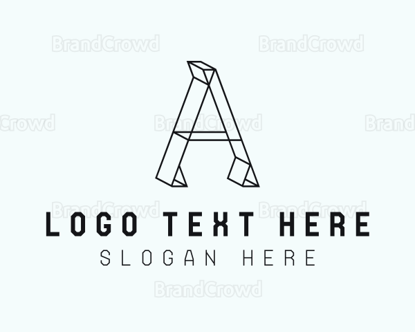 3D Geometric Architecture Logo