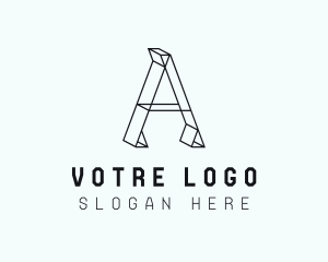 3D Geometric Architecture Logo