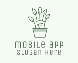 Hand Plant Garden  Logo