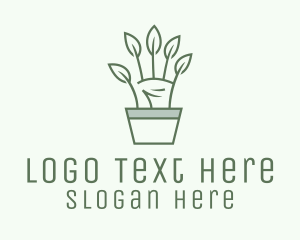 Hand Plant Garden  Logo