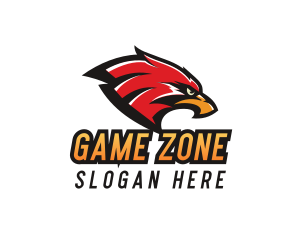 Esports Gamer Eagle logo design