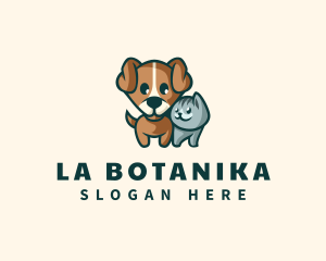 Cute Dog Cat Animal Logo
