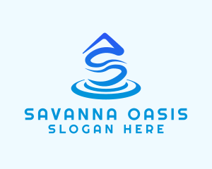 Yoga Pose Letter S  logo design