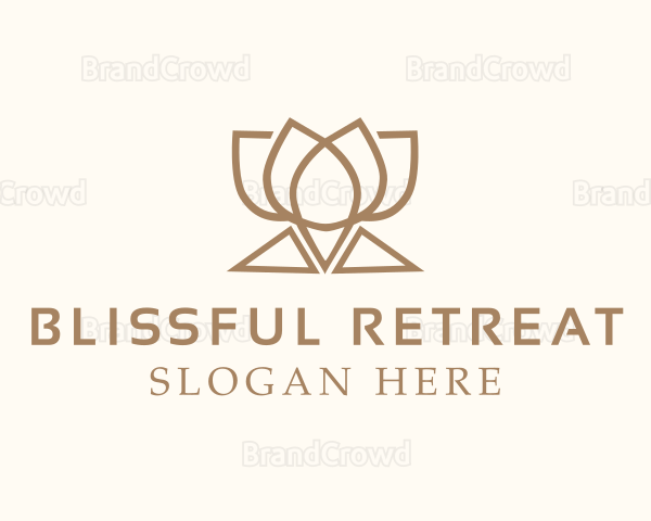 Brown Luxury Yoga Logo