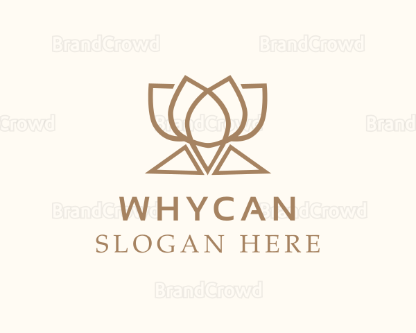 Brown Luxury Yoga Logo