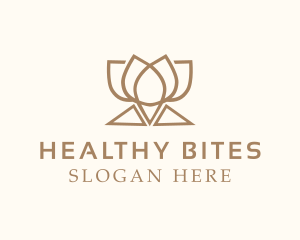 Brown Luxury Yoga logo design