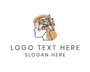 Neurological - Woman Mental Care logo design
