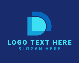 Financing - Tech Finance Letter D logo design