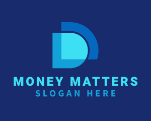 Finance - Tech Finance Letter D logo design