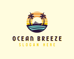 Seashore - Beach Cruising Yacht logo design