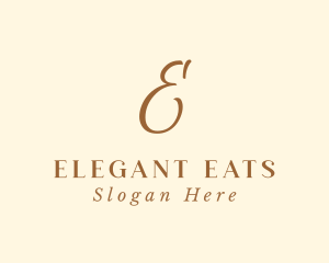 Dinnerware - Classy Elegant Lettermark logo design