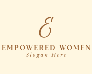 Classy Elegant Lettermark logo design