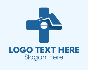 Stomach - Medical Cross Clinic Window logo design