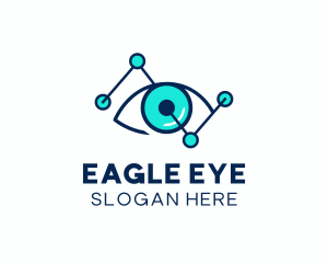 Digital Eye  Molecules logo design