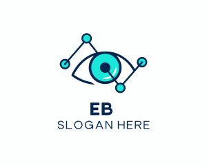 Application - Digital Eye  Molecules logo design