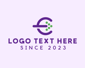 Letter E - Currency Letter E logo design