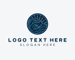 Coastal - Coastal Ocean Waves logo design