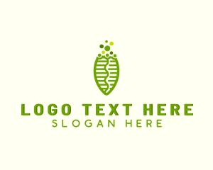 Ecological - Biotech Science Leaf logo design
