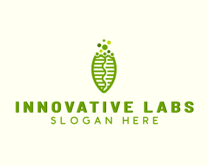 Biotech Science Leaf  logo design