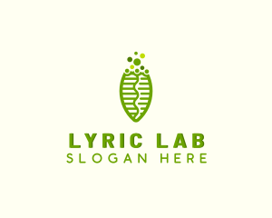 Biotech Science Leaf  logo design