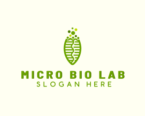 Biotech Science Leaf  logo design