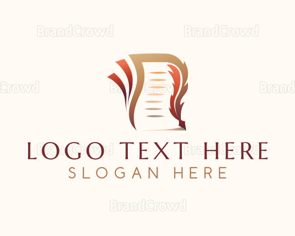 Legal Notary Quill Logo