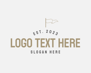 Hobby Shop - Generic Retro Flag logo design