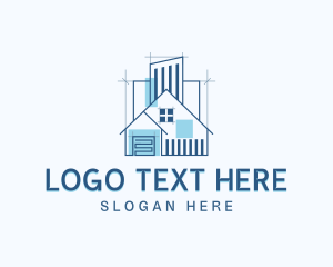Blueprint - Blueprint Draftsman Construction logo design