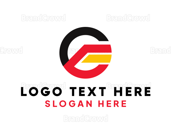Geometric German Letter G Logo