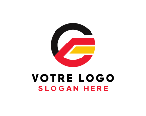 Geometric German Letter G  Logo