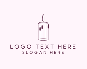 Wax - Handmade Scented Candle logo design