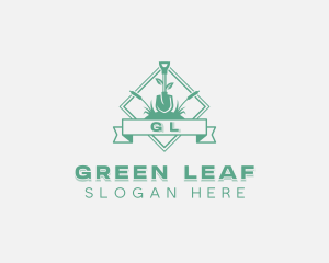 Shovel Plant Landscaping logo design