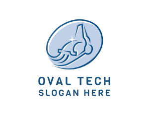 Oval - Vacuum Cleaning Shine logo design