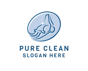 Vacuum Cleaning Shine logo design