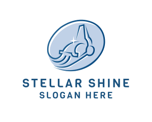 Vacuum Cleaning Shine logo design